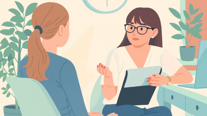 Une technicienne en Dépolarisation® qui apprend le processus à une cliente