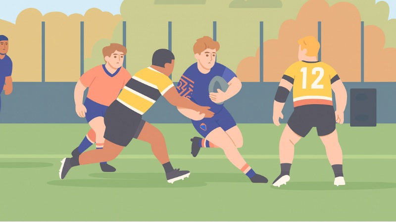 Un joueur de rugby qui performe grâce à la Dépolarisation®